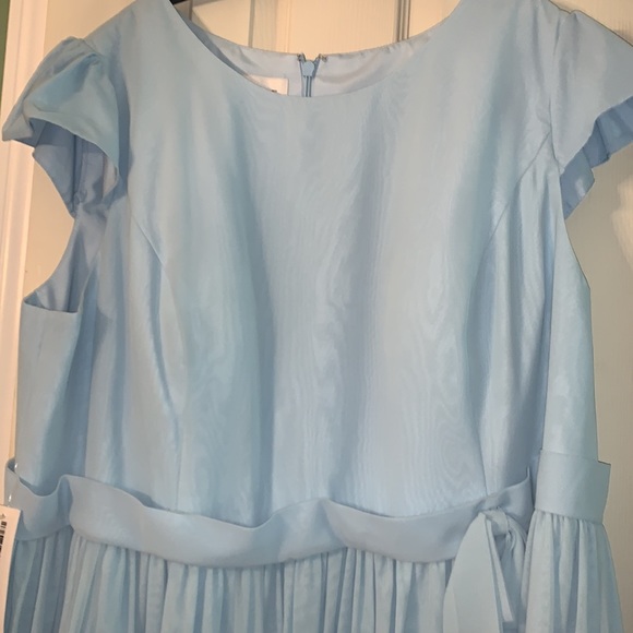 Azazie bridesmaid dress size A28 style ingrid color sky blue - Picture 5 of 7
